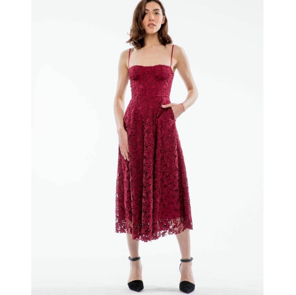 Sau Lee NWOT Valentine Guipure Lace Bustier Dress